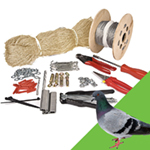 50mm Pigeon Netting Kit Complete For Masonry 5m x 5m